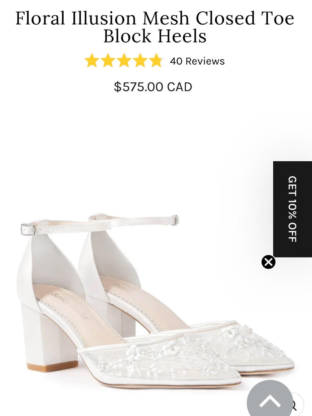 Women's Bella Belle Thea Ivory Satin Block Heel Ankle-Strap Sandals
